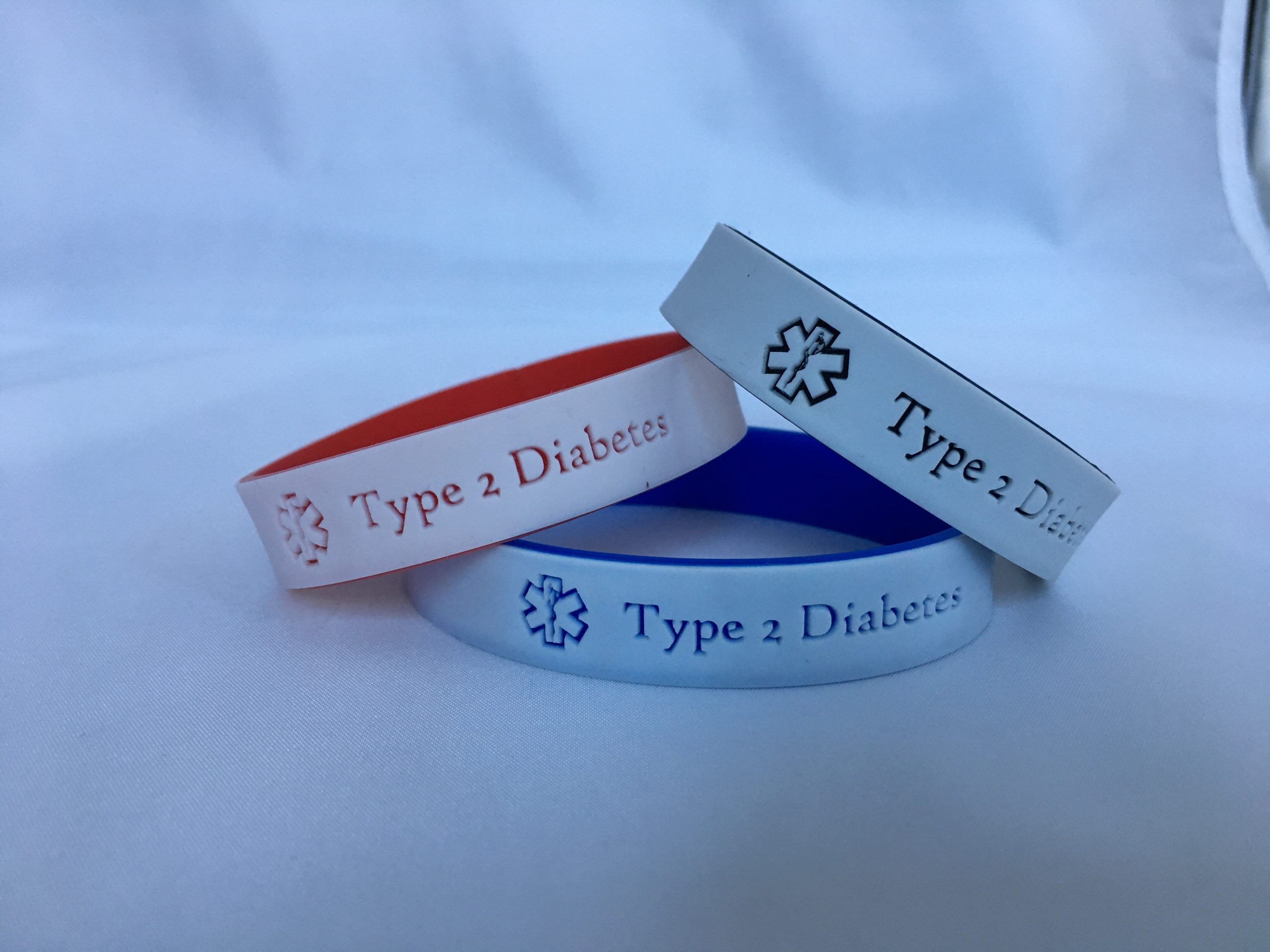 Type 2 diabetes medical bracelet, diabetes id bracelet, type 2 diabetes id bracelet,