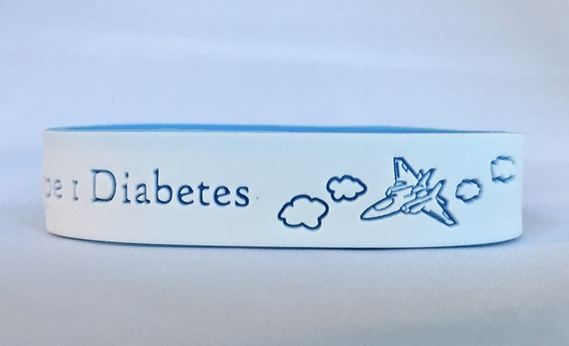 Type 1 Diabetes Bracelet with Add-On Jet Design