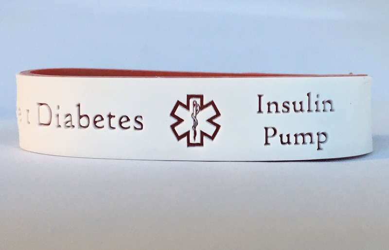 Type 1 Diabetes Bracelet with Insulin Pump Alert